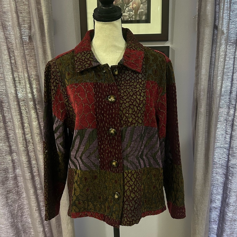 Vintage Coldwater Creek Patchwork Jacket